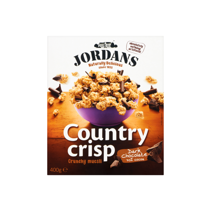Muesli crunchy dark chocolate County crips Jordans 400 gram