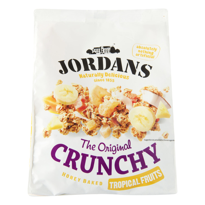 Jordans crunchy honey baked granola tropical fruits 600 gram