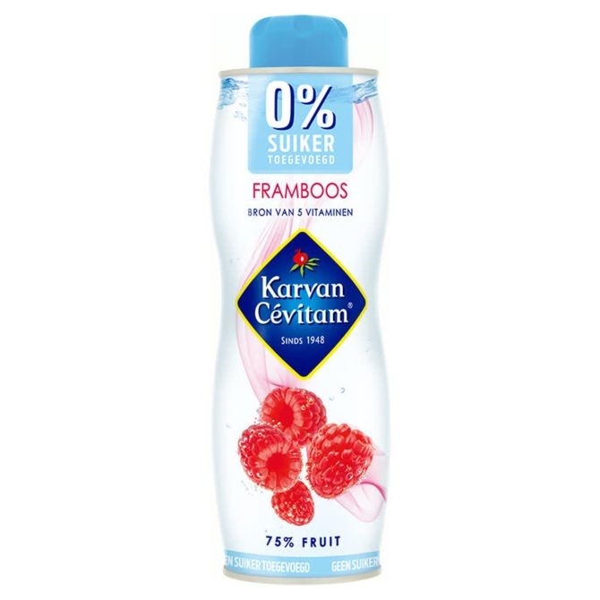 Karvan Cévitam Siroop Framboos 0% 600 ml.
