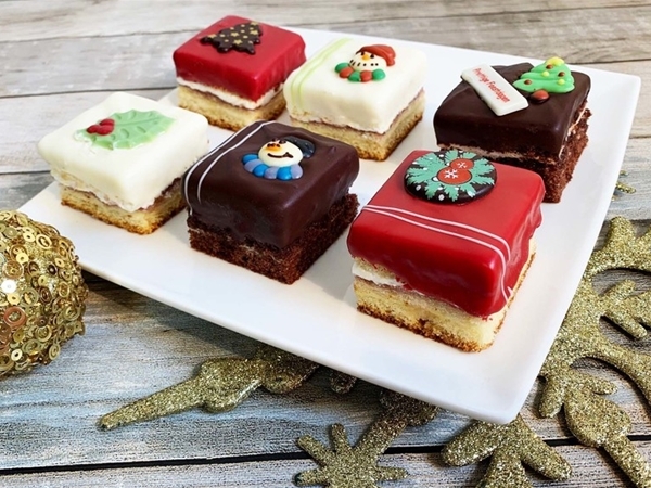 Kerst mini gebak 6 stuks