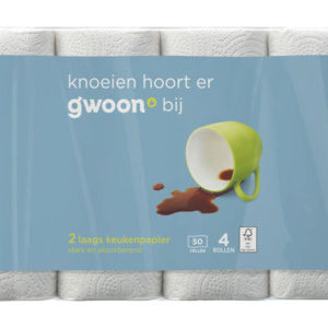 Keukenrol G'woon 4 x 1 rol 2 laags