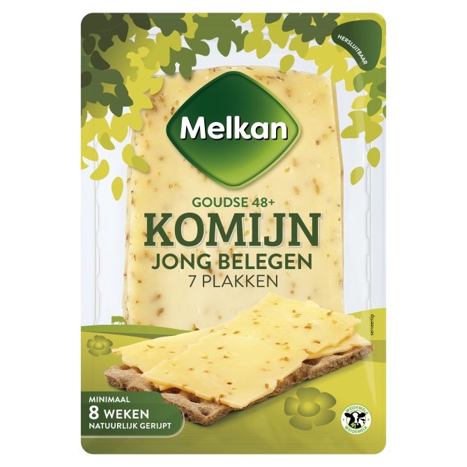 Komijnekaas jong belegen Melkan 190 gram