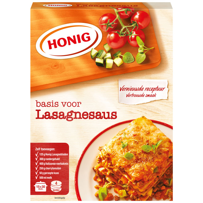 Lasagne sausmix Honig