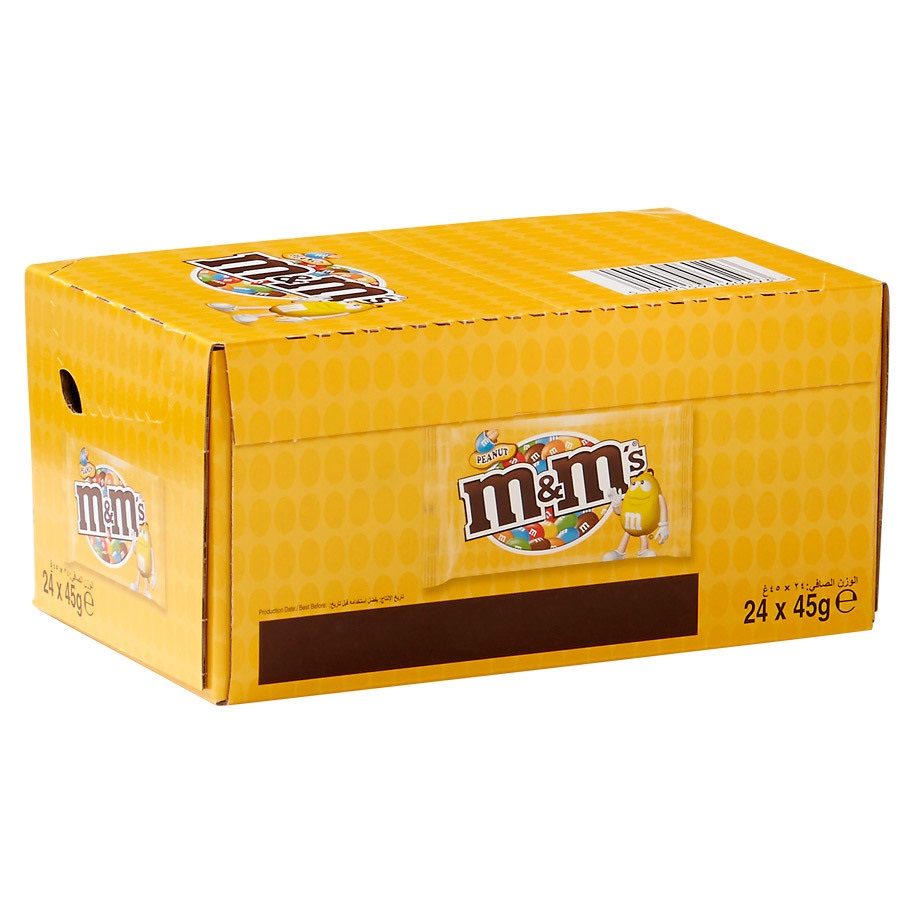 M&M 's pinda geel doos 24 x 45 gram