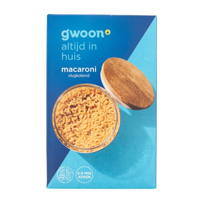 Macaroni G'woon vlugkokend 500 gram