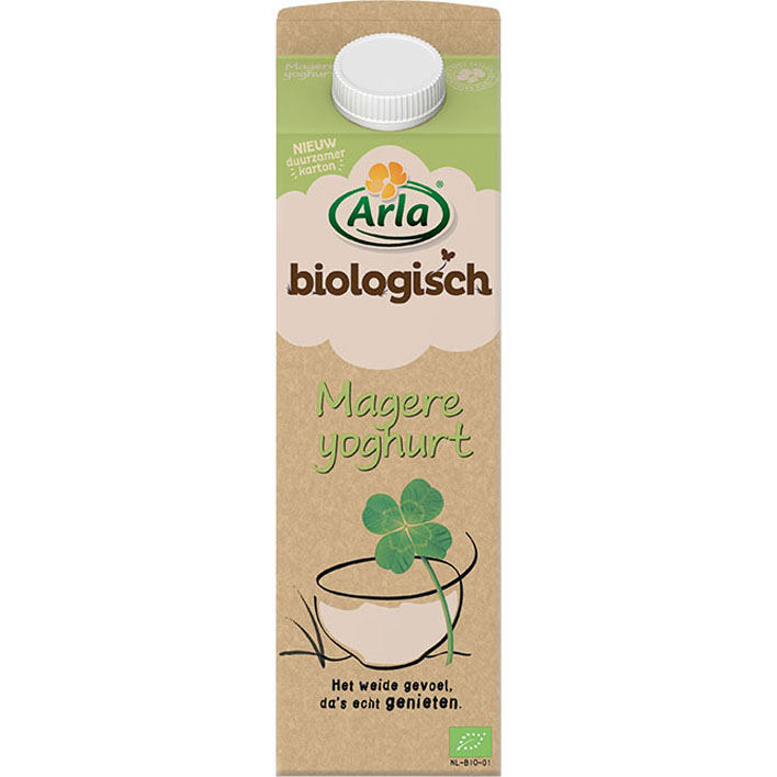 Magere yoghurt biologisch Arla 1L