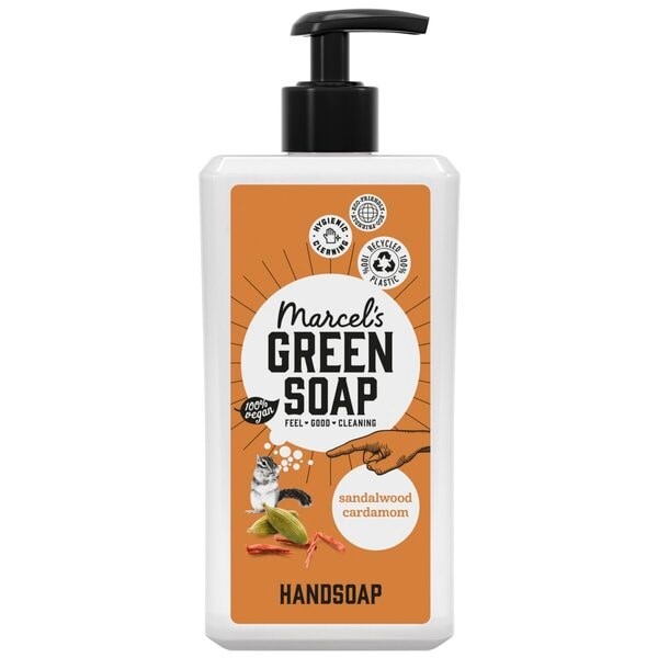 Marcel's Green Soap handzeep sandelhout & kardemom met pomp 500 ml