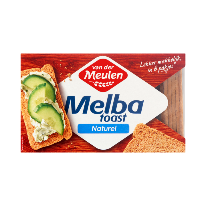 Toast Melba naturel van der Meulen120 gram