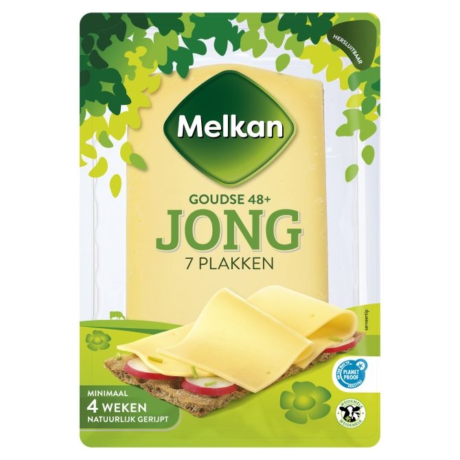 Melkan kaasplakken jong 48+ 190 gram