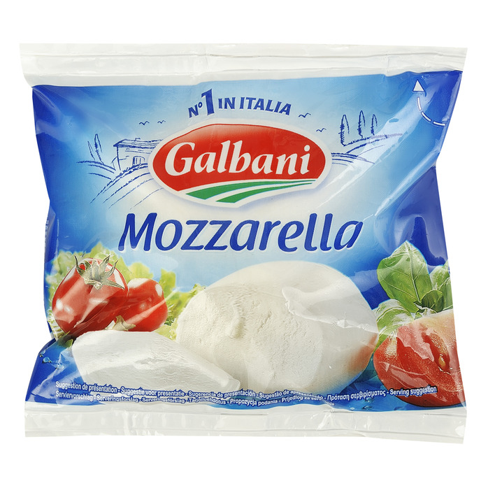 Mozzarella galbani zakje 125 gram