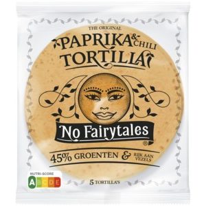 Tortilla wrap paprika No Fairytales 200 gram