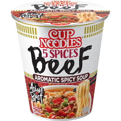 Noodles Nissin cup rund 64 gram
