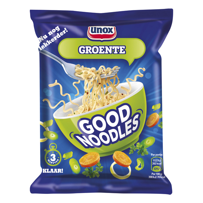 Noodles groente Unox 70gram