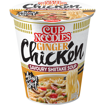 Noodles Nissin cup kip gember 63 gram