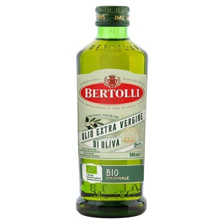 Olijfolie Bertolli extra vergine biologisch fles 500 ml