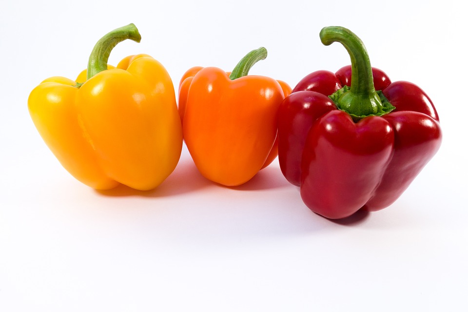 Paprika's gemengd 3 stuks groen, rood en geel