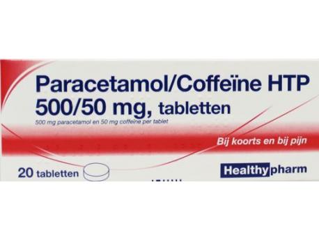 Paracetamol / coffeïne B-merk 500 mg 20 tabletten