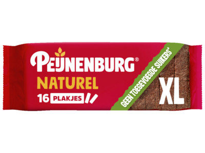 Ontbijtkoek Peijnenburg geen suiker gesneden 455 gram