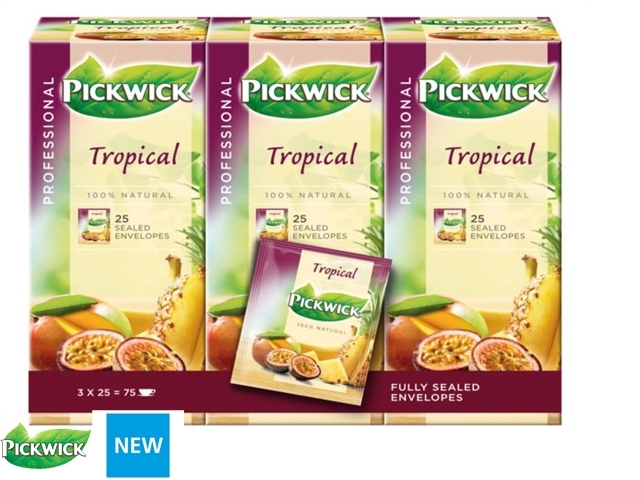 Pickwick thee Tropische vruchten 3 x 25 x 2 gram