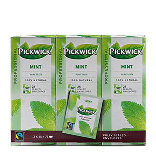 Pickwick thee pure green munt 3 x 25 x 2 gram