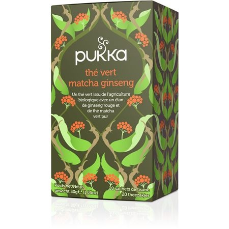 Pukka thee ginseng matcha green 20 stuks