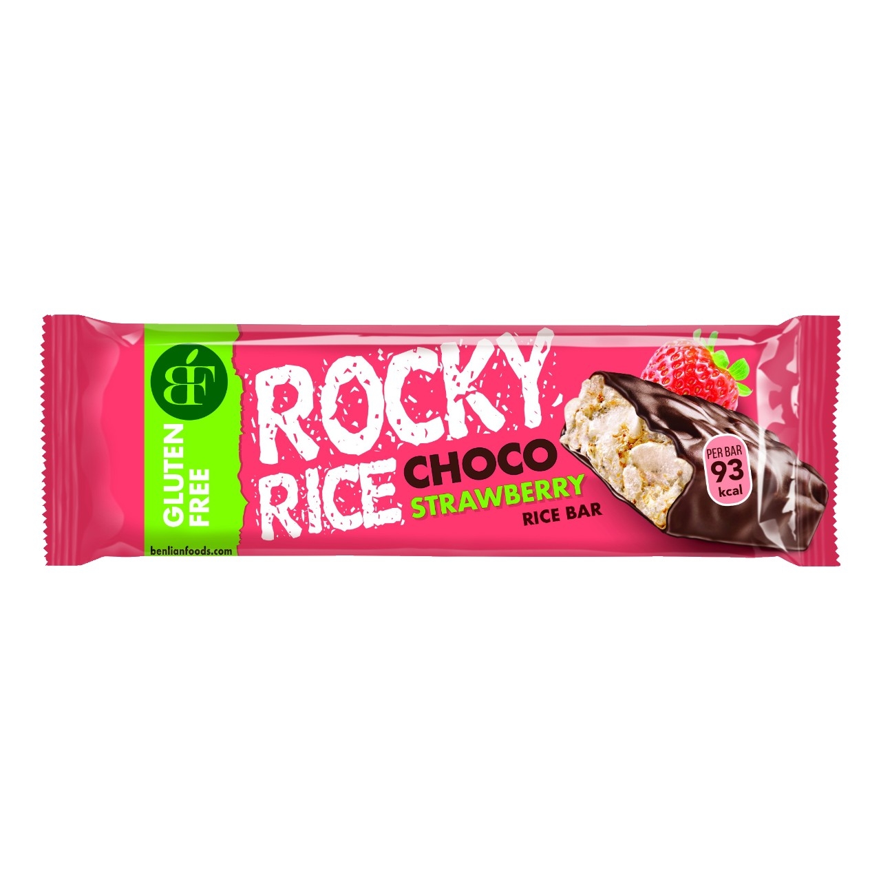 Rocky rice bar aardbei 20 x 18 gram