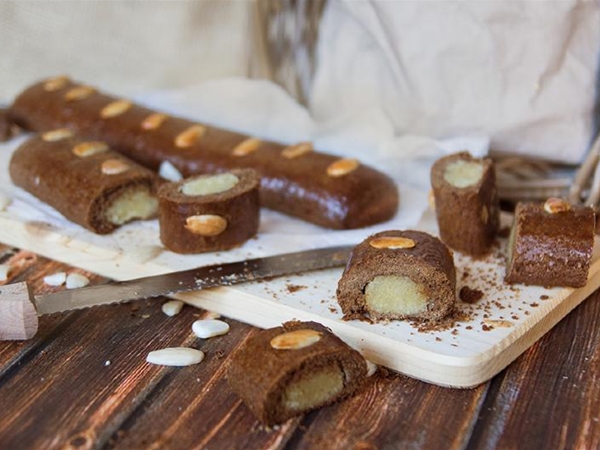 Roomboter amandel speculaas staaf (Banketbakker)