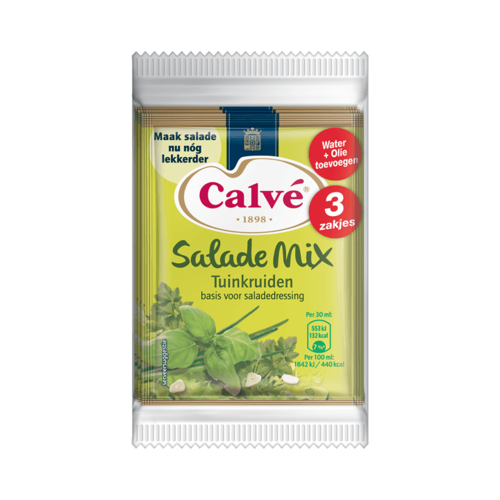 Salademix Calve dressing tuinkruiden 3 x 10 gram