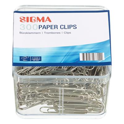 Sigma Paperclips zilver 50 mm 300 stuks