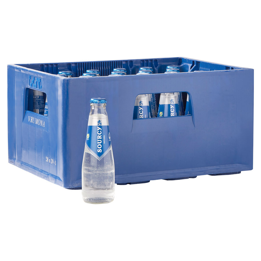 Sourcy blauw bronwater krat 28 flesjes x 0,2L