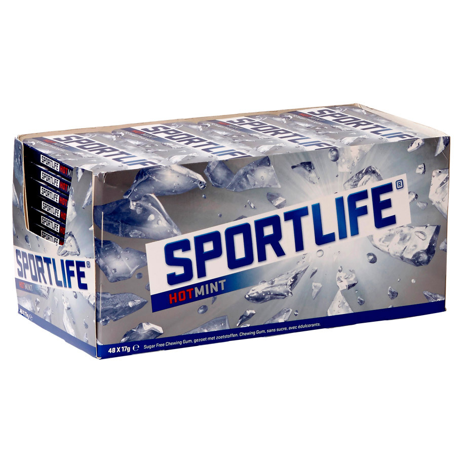 Sportlife Hotmint uitdeeldoos 48 pakjes