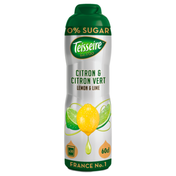 Teisseire Citron & Citron Vert Le 0% 600 ml