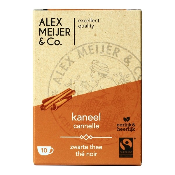 Thee Alex Meijer kaneel fairtrade 6 x 10 x 2 gram