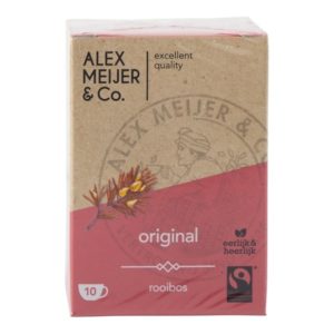 Thee Alex Meijer Rooibos fairtrade 6 x 10 x 1,5 gram
