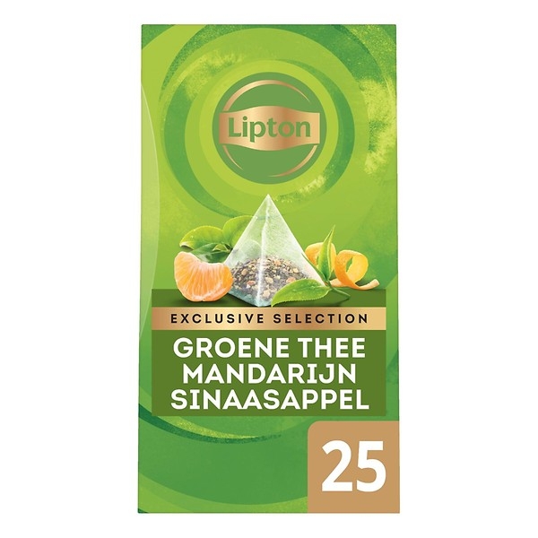 Thee Lipton exclusive selection groene thee mandarijn sinaasappel 30 stuks