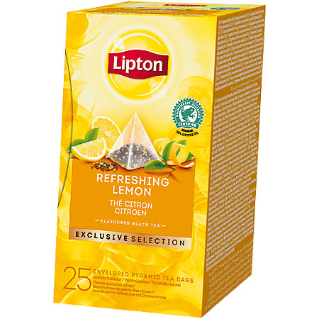 Thee Lipton exclusive selection refreshing lemon 25 stuks