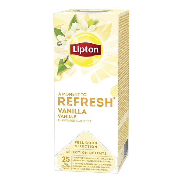 Thee Lipton refresh vanille pakje