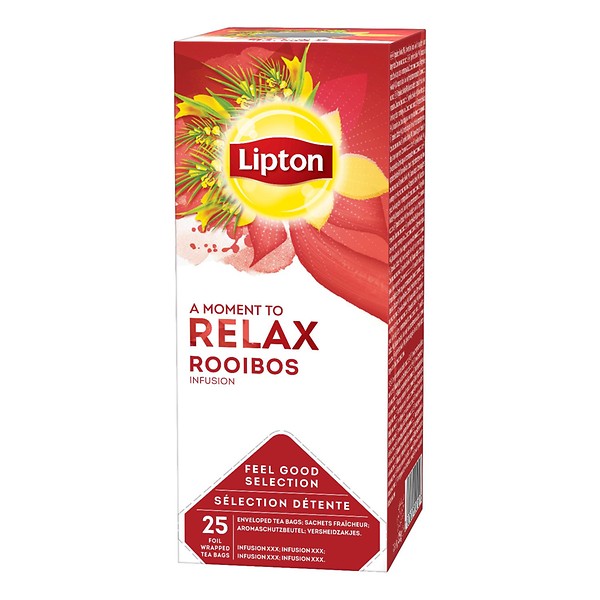 Thee Lipton rooibos relax pakje