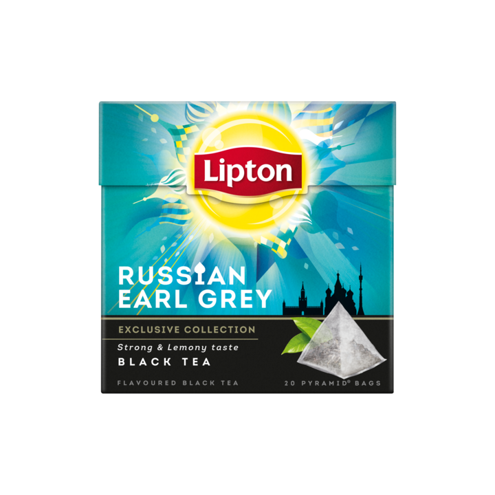 Thee Lipton Russian Earl Grey pakje 20 zakjes