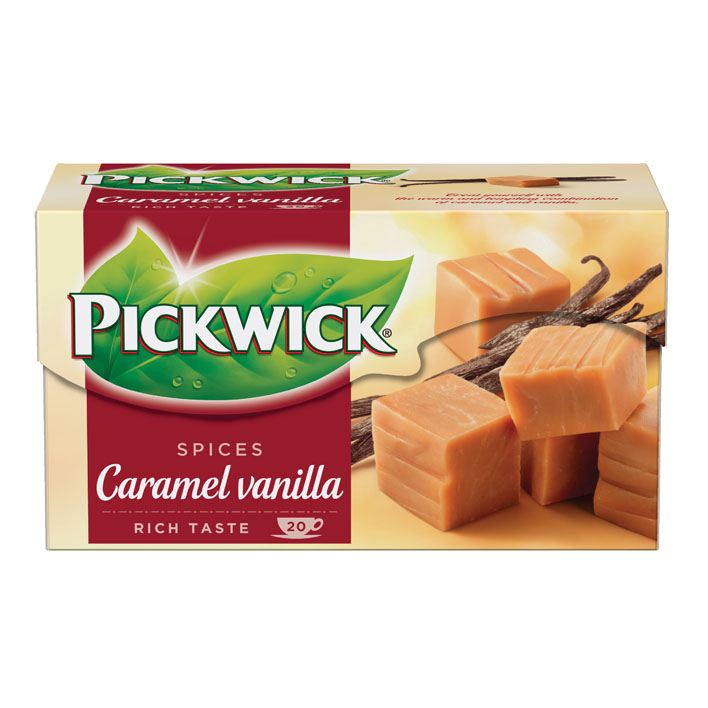 Thee Pickwick caramel vanilla 4 x 20 zakjes