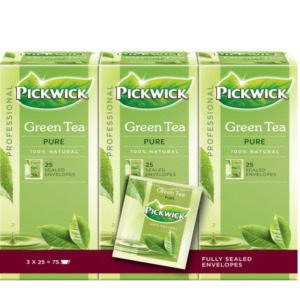 Thee Pickwick green tea pure 3 x 25 x 2 gram