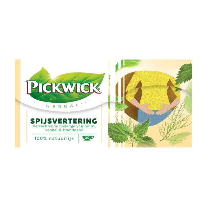Thee Pickwick herbal goodness spijsvertering pakje