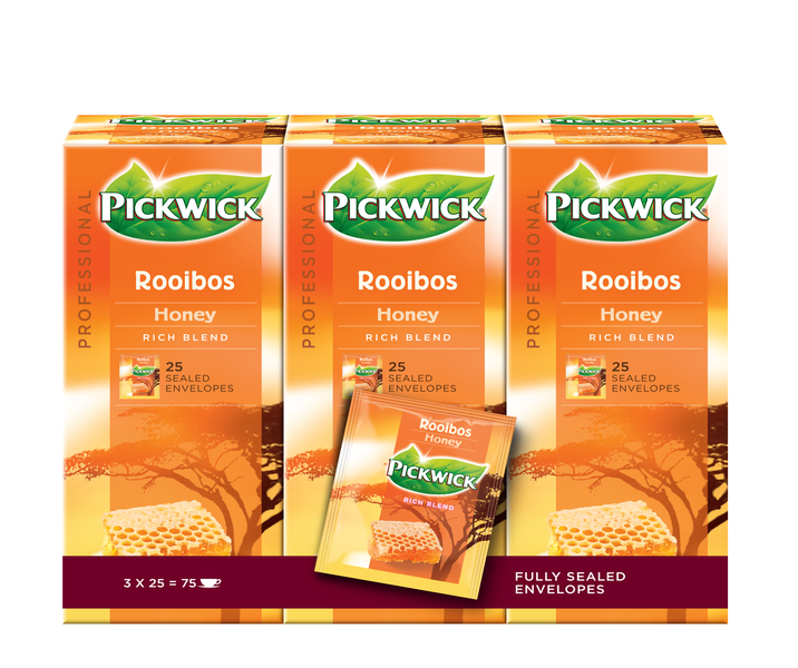 Thee Pickwick Rooibos honing 3 x 25 x 2 gram