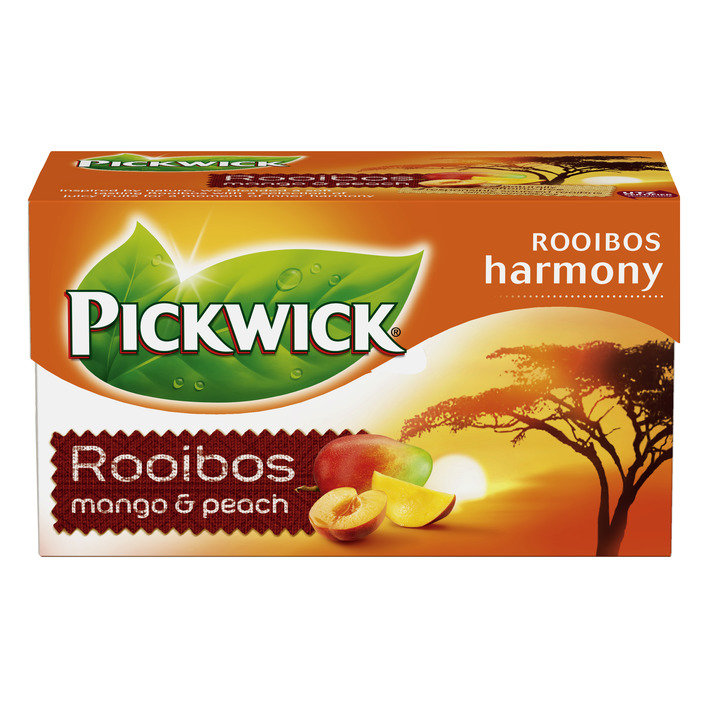 Thee Pickwick Rooibos Perzik mango 3 x 20 zakjes