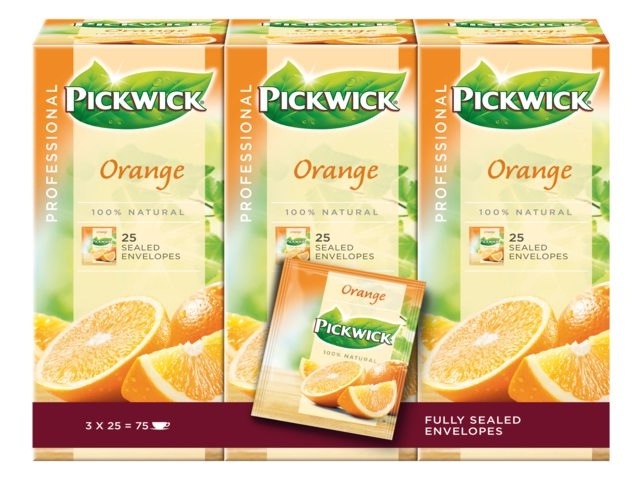 Thee Pickwick sinaasappelsap 3 x 25 x 2 gram