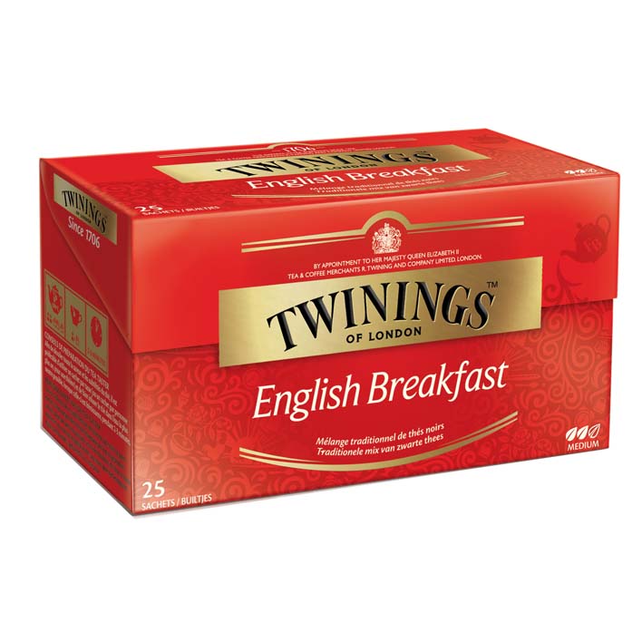 Thee Twinings english breakfast 25 zakjes