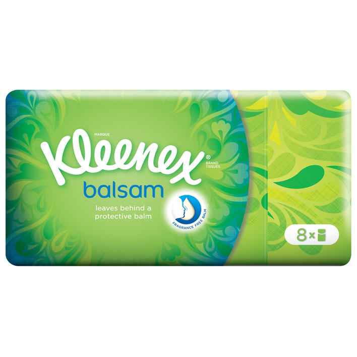 Tissues zakdoekjes Kleenex balsam 8 pakjes