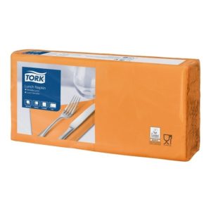 Tork servetten 2 laags oranje 33 x 33 cm