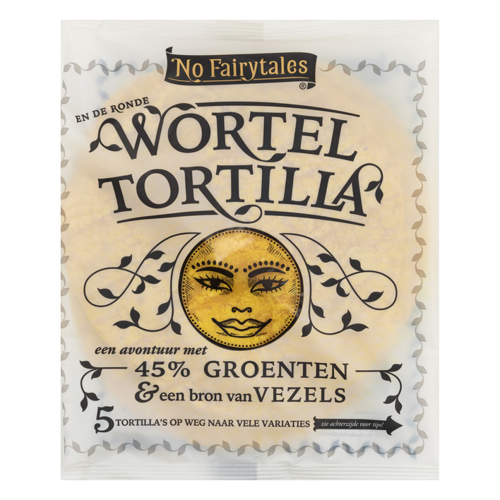 Tortilla wrap wortel No Fairytales 200 gram