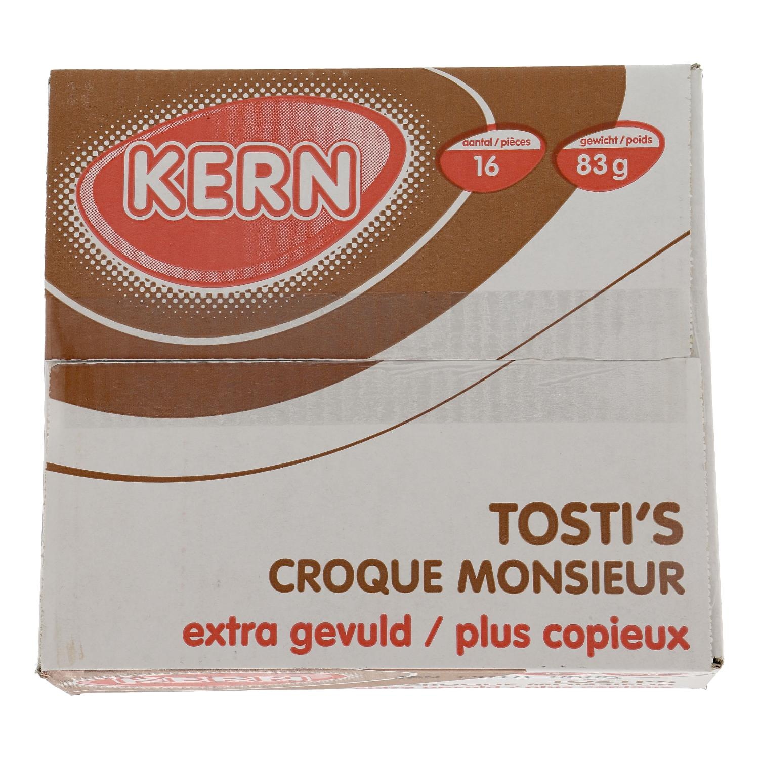 Tosti's ham/kaas extra gevuld Kern doos 16 stuks
